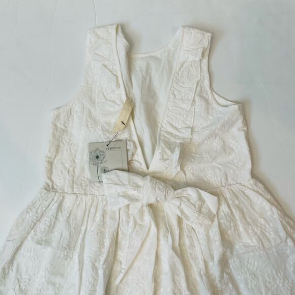 NWT Vignette 14Y Ivory Jewel Dress - Picture 6 of 7